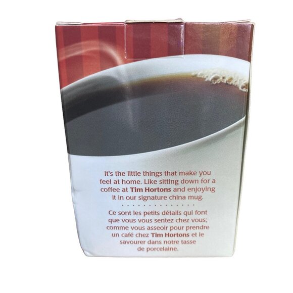 Tim Hortons Christmas Ornament 2011 In Rest Coffe Cup White Mug Ceramic HTF - Picture 2 of 2